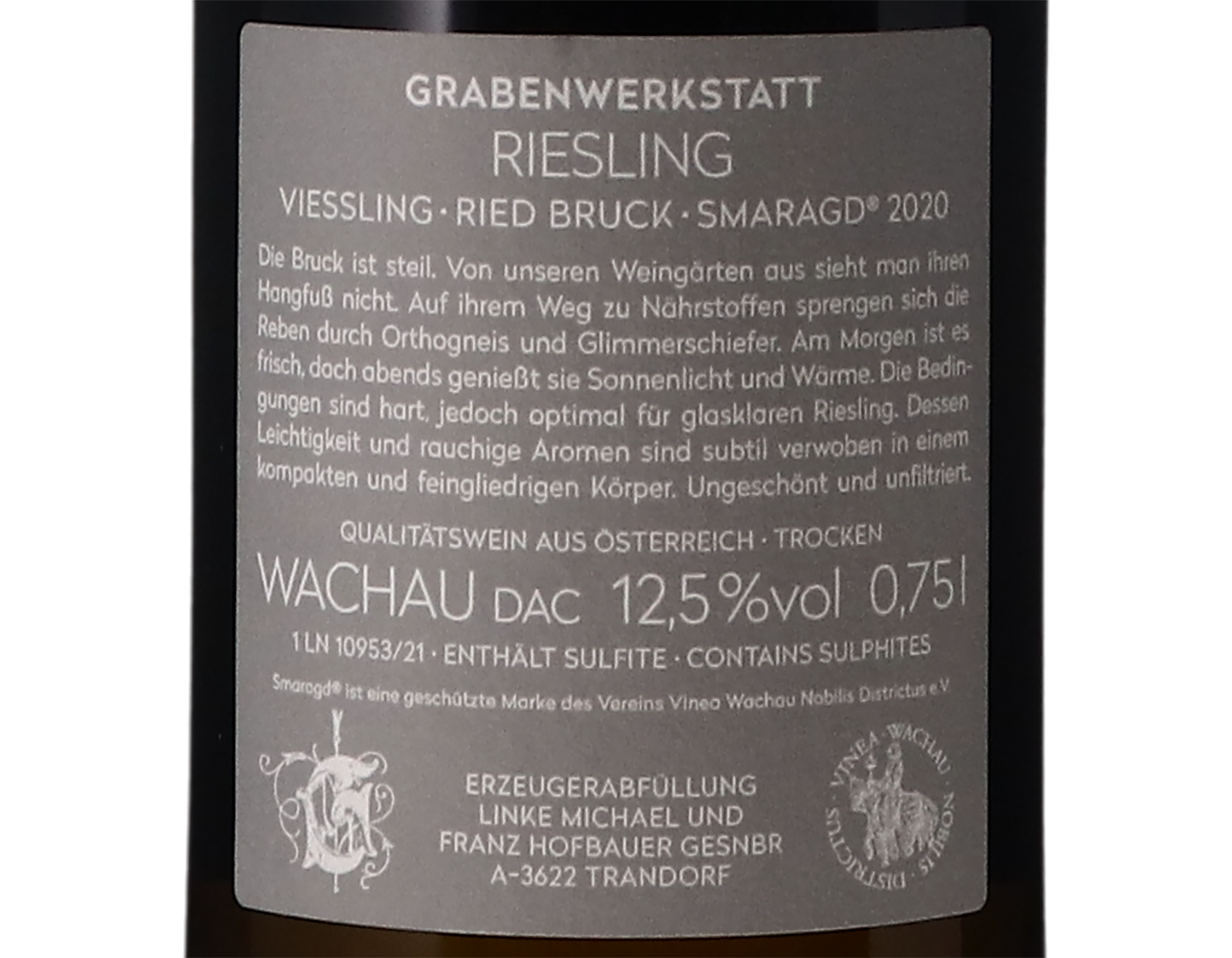 Grabenwerkstatt Bruck Riesling Wachau 2020