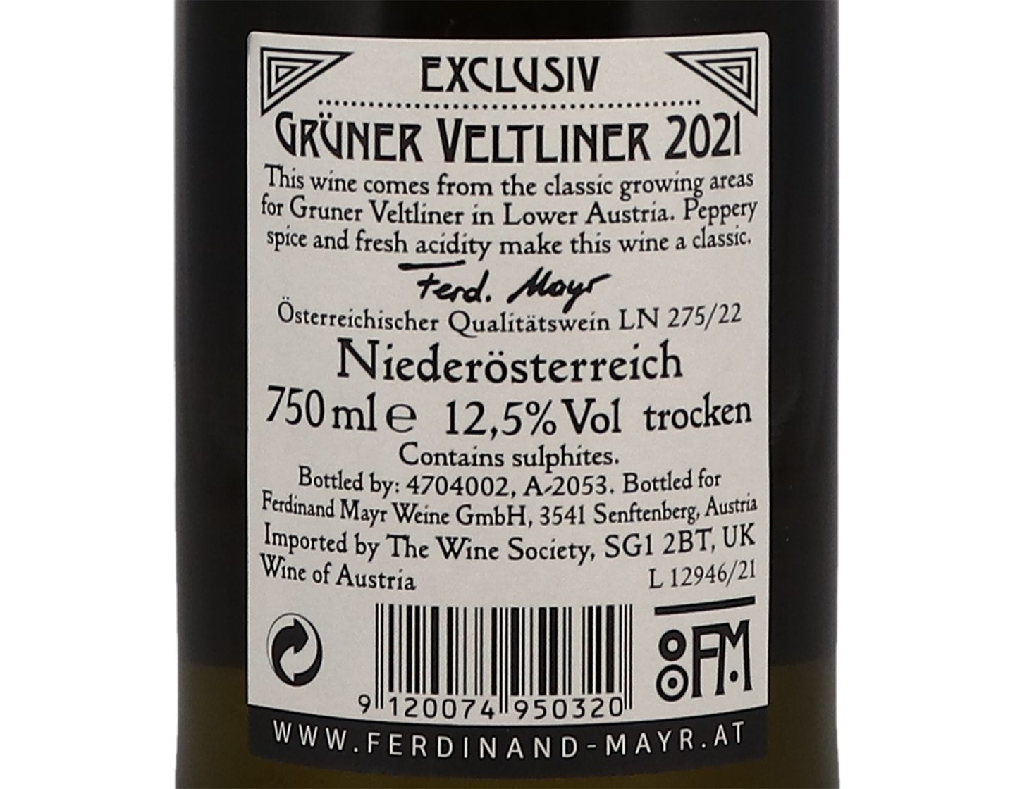 Ferdinand Mayr Exklusiv Grüner Veltliner 2021