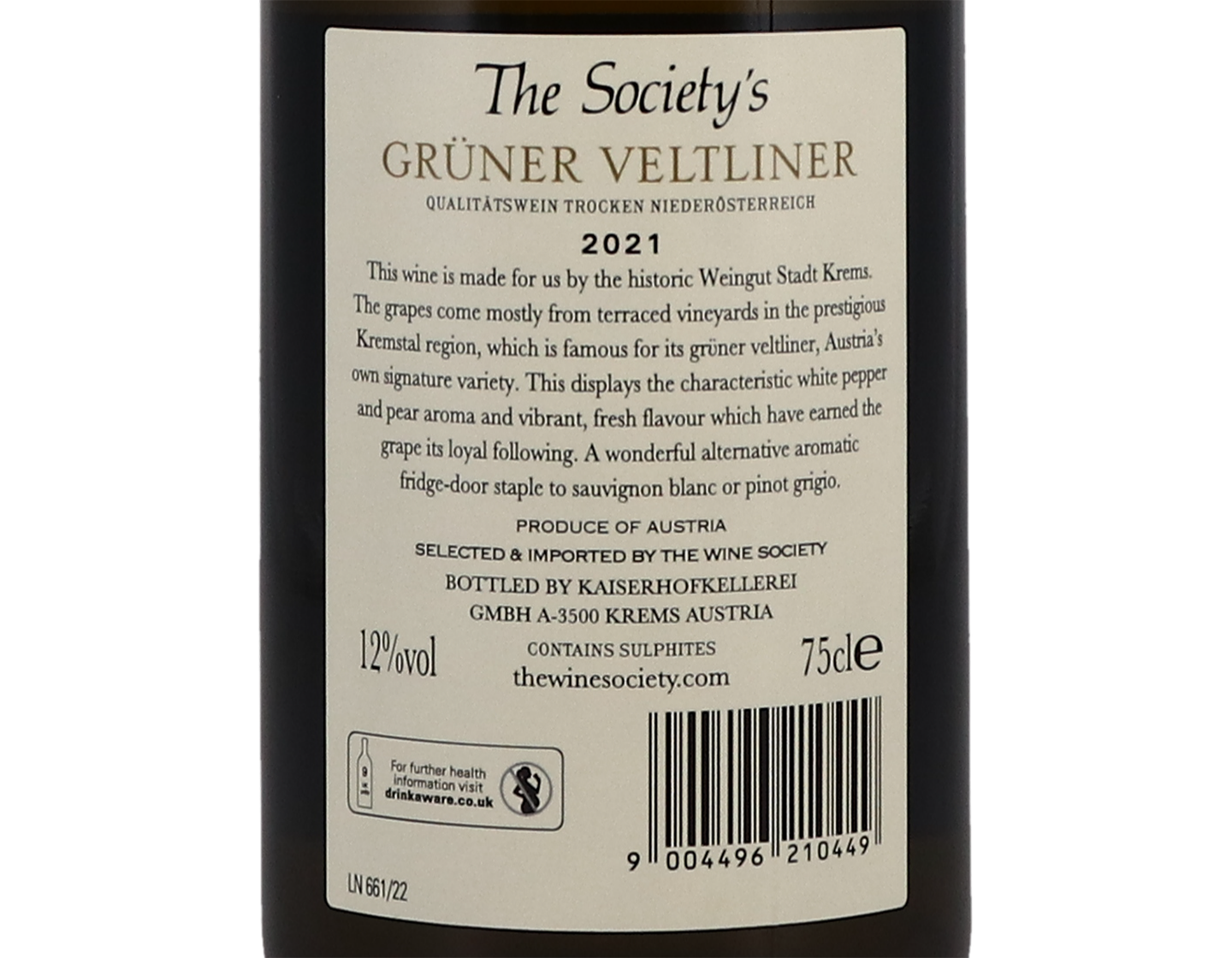 The Society's Grüner Veltliner 2021