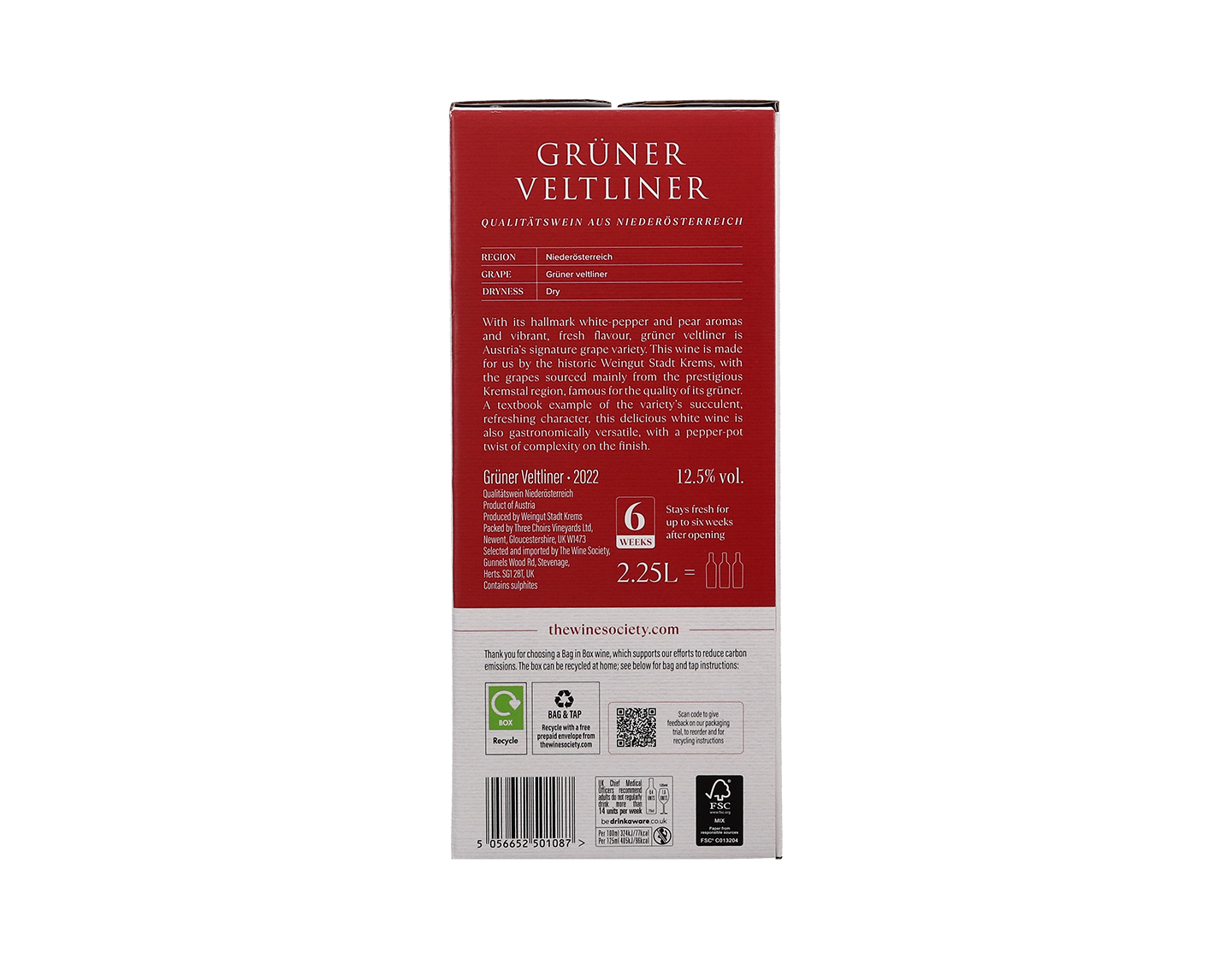 2.25 Litre Box of The Society's Gruner Veltliner