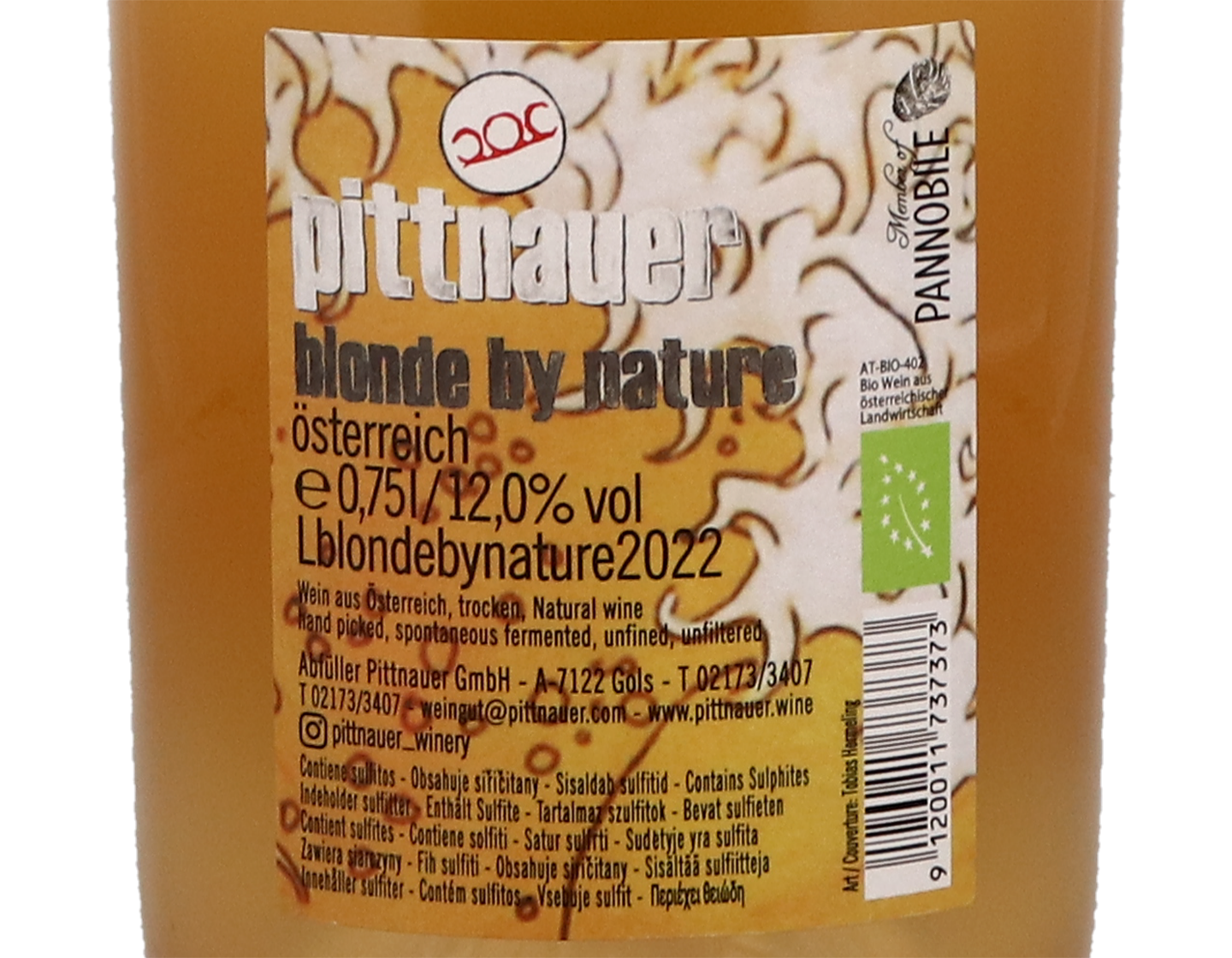 Pittnauer Blonde By Nature 2022 Burgenland ORGANIC