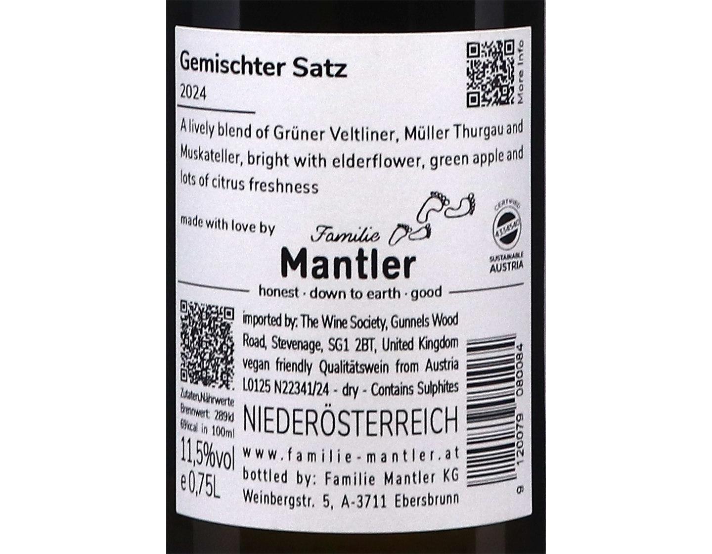 Familie Mantler Gemischter Satz Niederosterreich 2024