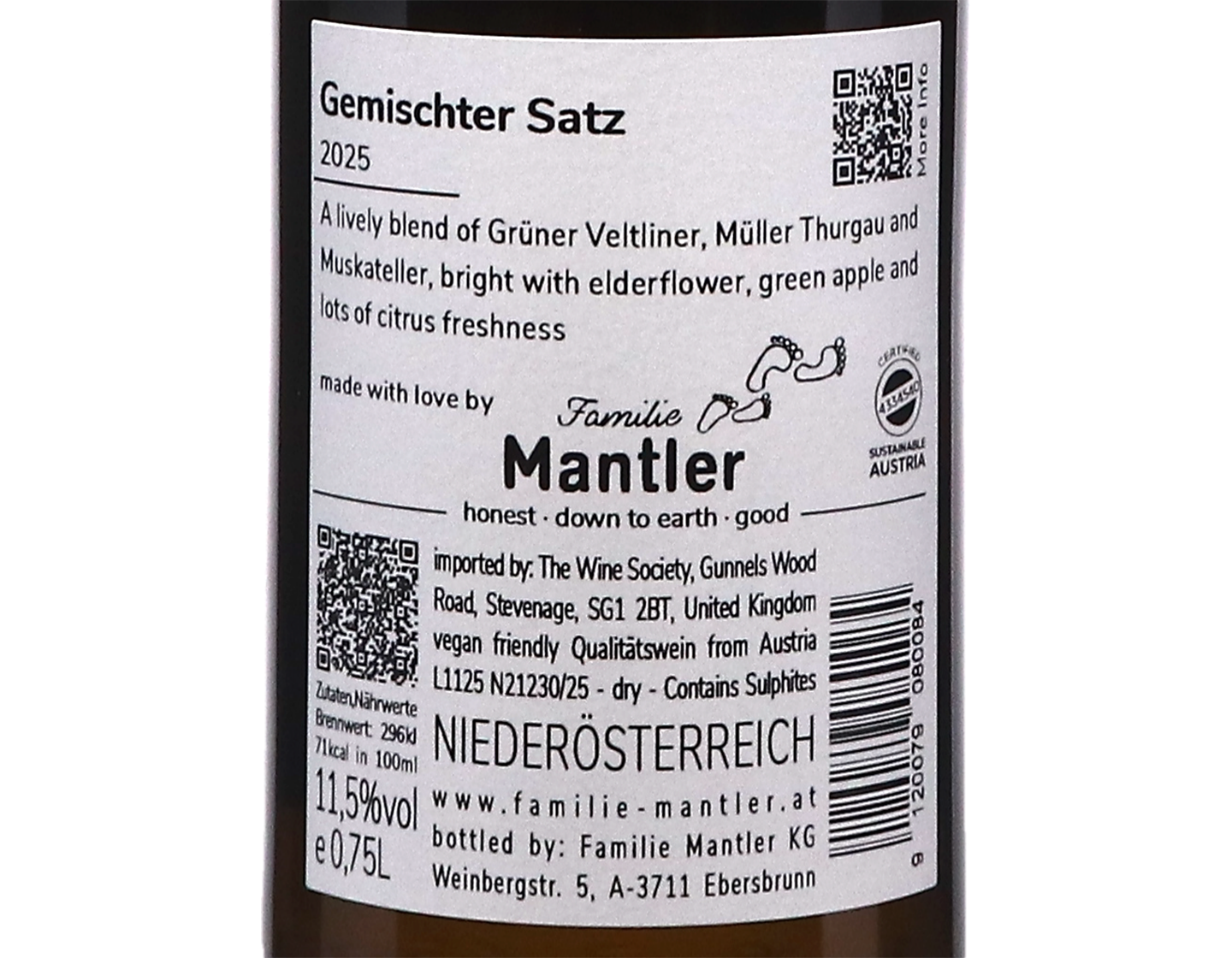 Familie Mantler Gemischter Satz, Niederösterreich 2025