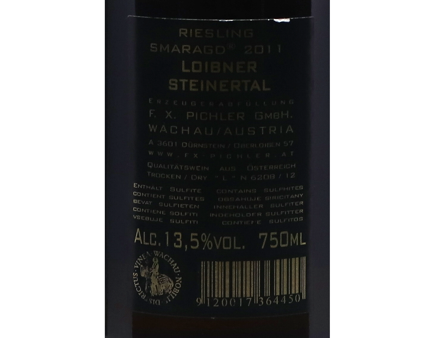 Loibner Steinertal Riesling Smaragd Pichler 2011