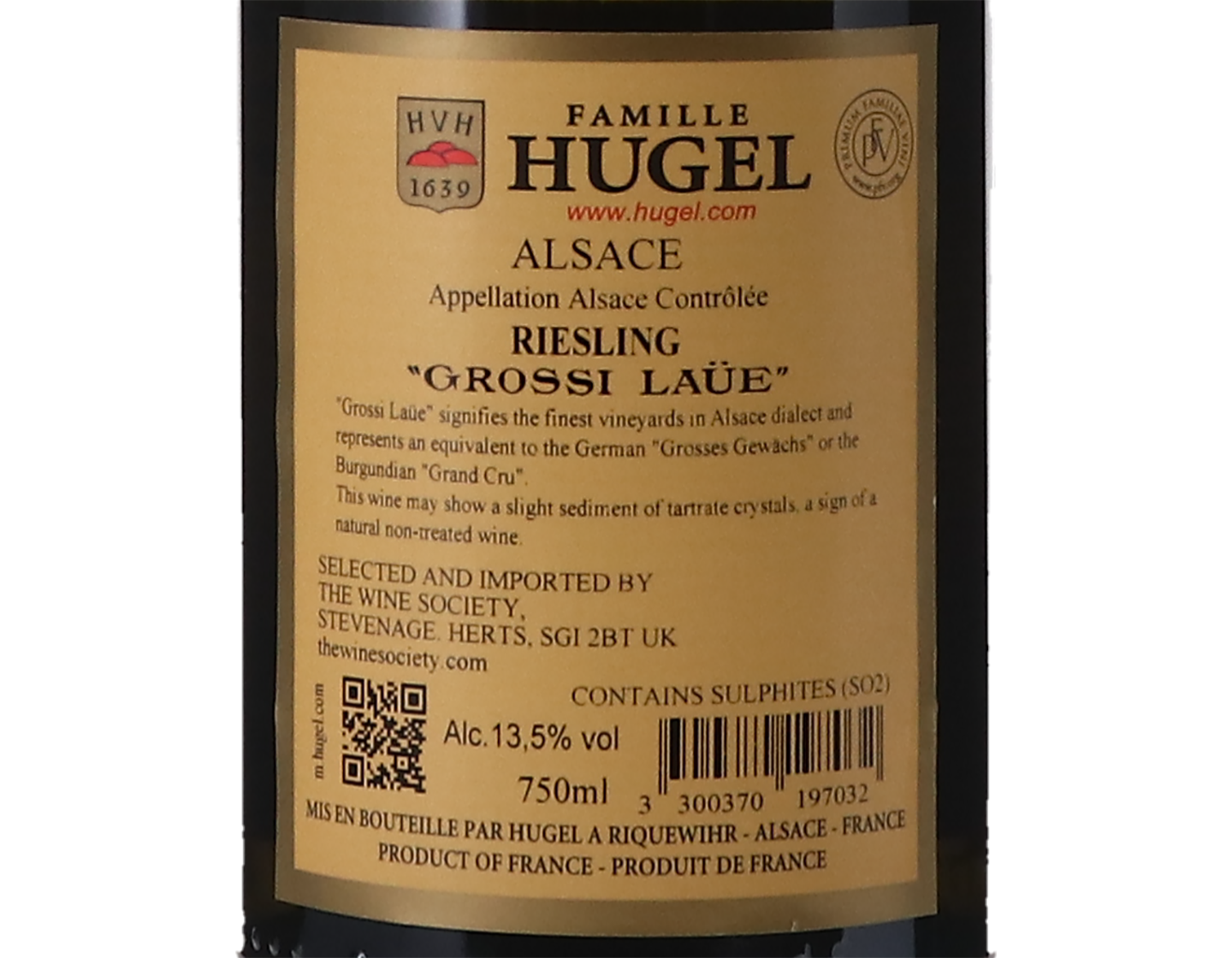 Riesling Grossi Laue Famille Hugel 2014