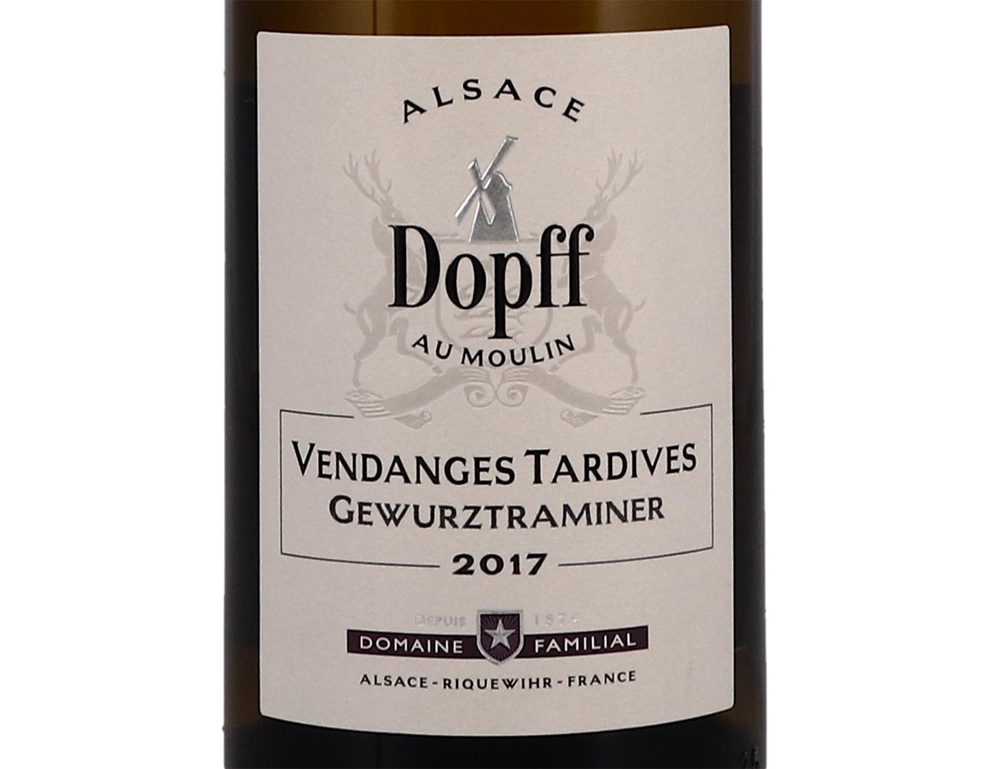 Gewurztraminer Vendanges Tardives, Dopff au Moulin 2017