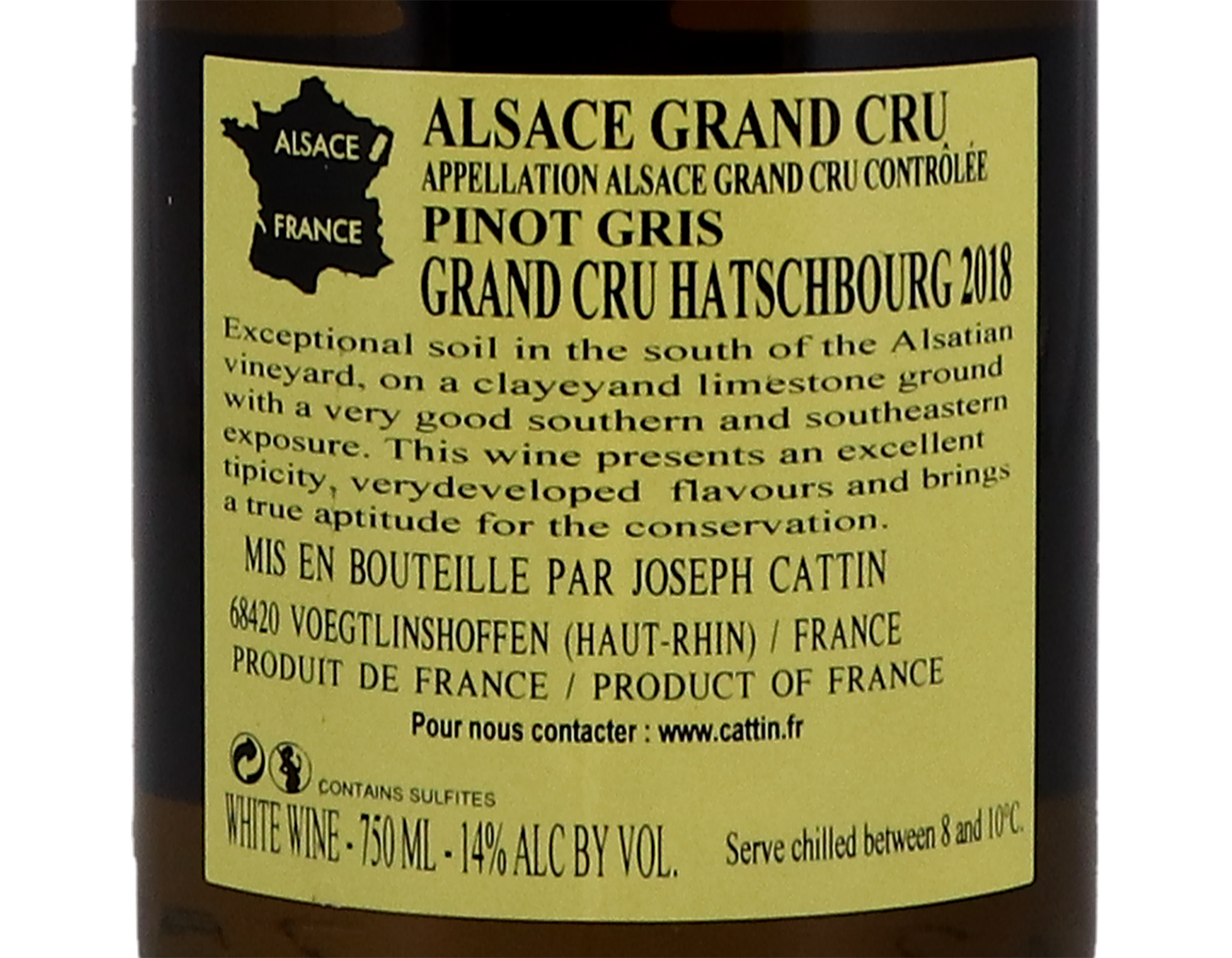 Pinot Gris Grand Cru Hatschbourg, Joseph Cattin 2018