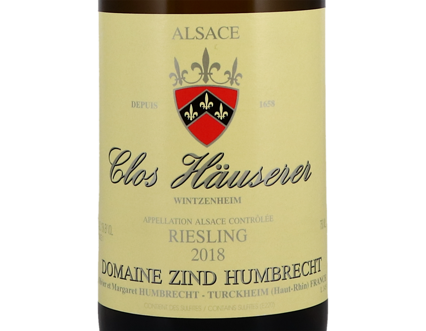 Riesling Clos Hauserer Domaine Zind Humbrecht 2018 ORGANIC