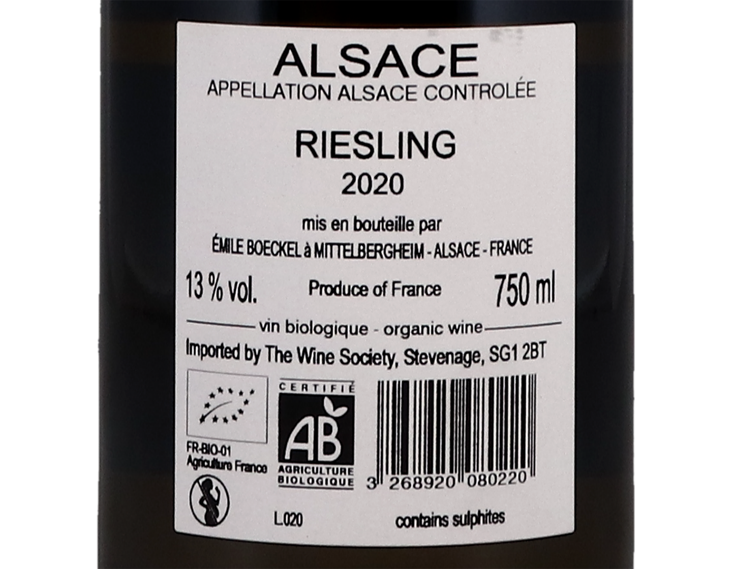 Riesling Midelberg Boeckel 2020 ORGANIC