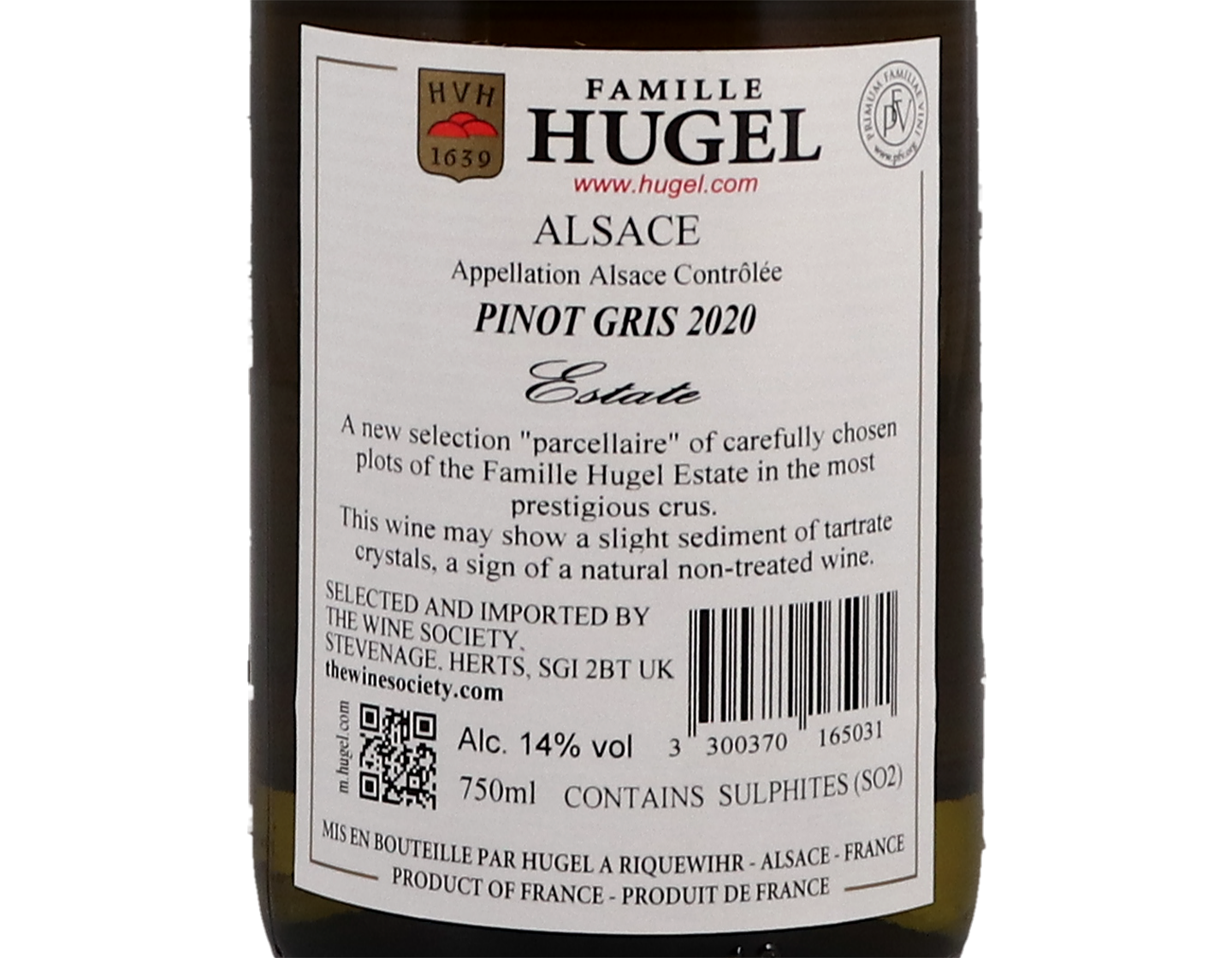 Pinot Gris Estate Famille Hugel 2020