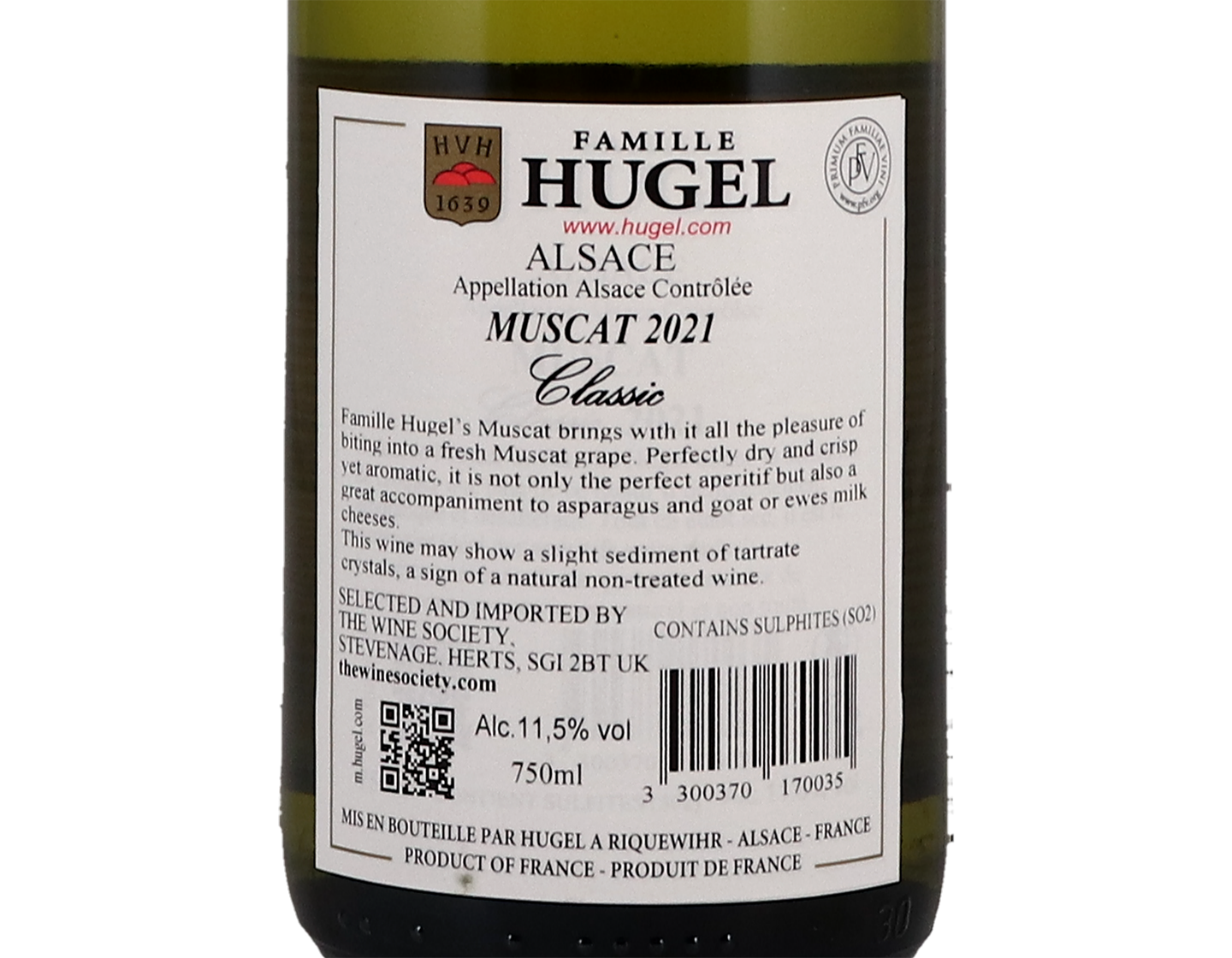 Muscat Classic Famille Hugel 2021