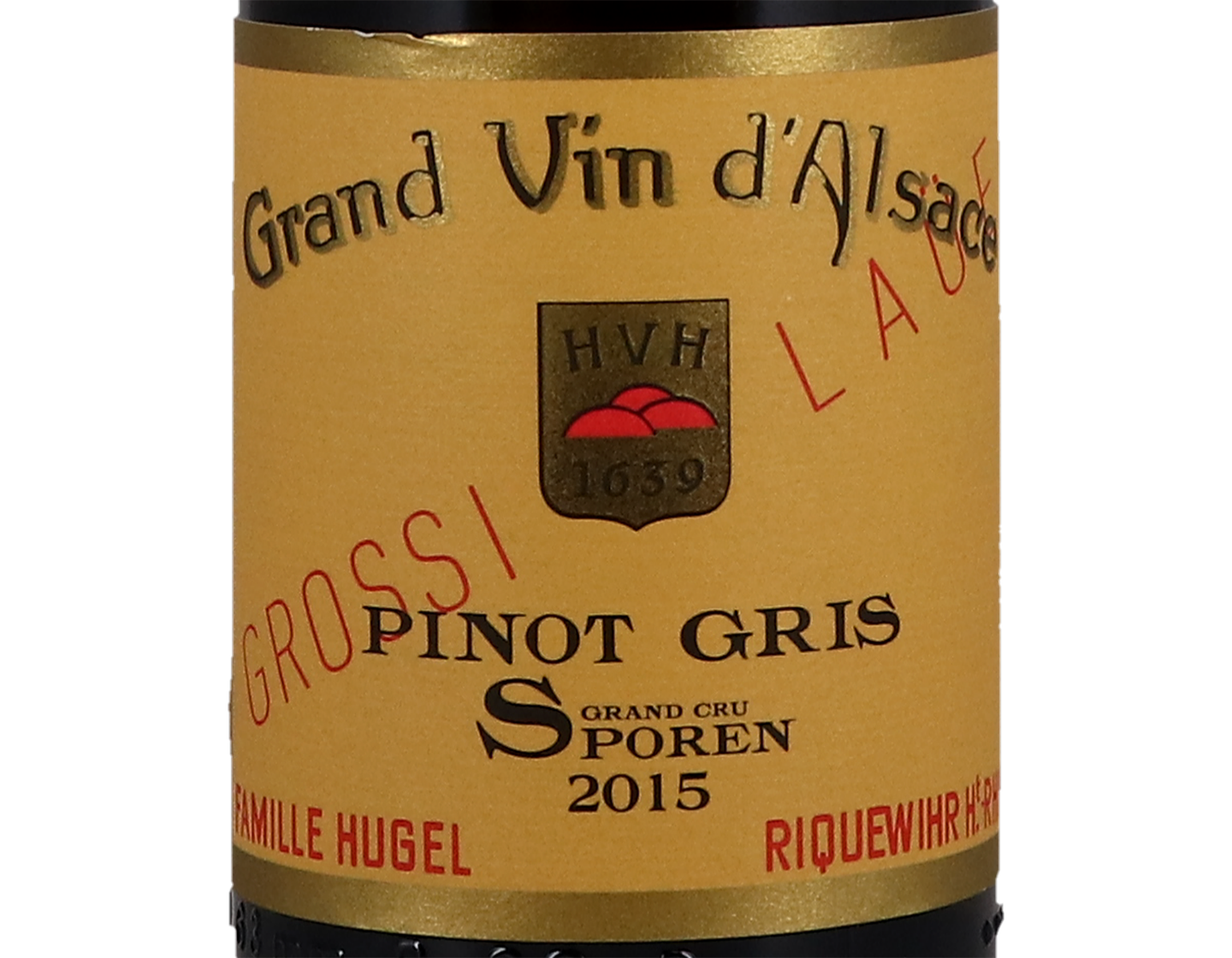 Pinot Gris Grand Cru Sporen Grossi Laue Famille Hugel 2015