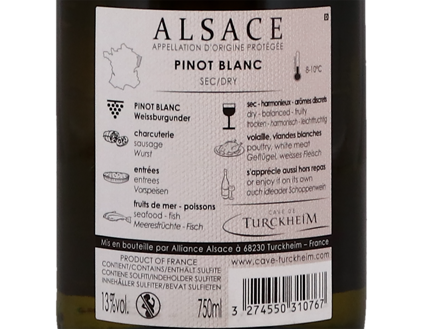 Pinot Blanc Cave de Turckheim 2022