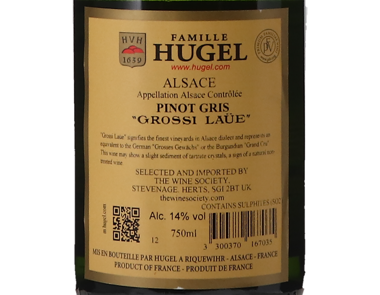 Pinot Gris Grossi Laue Famille Hugel 2012