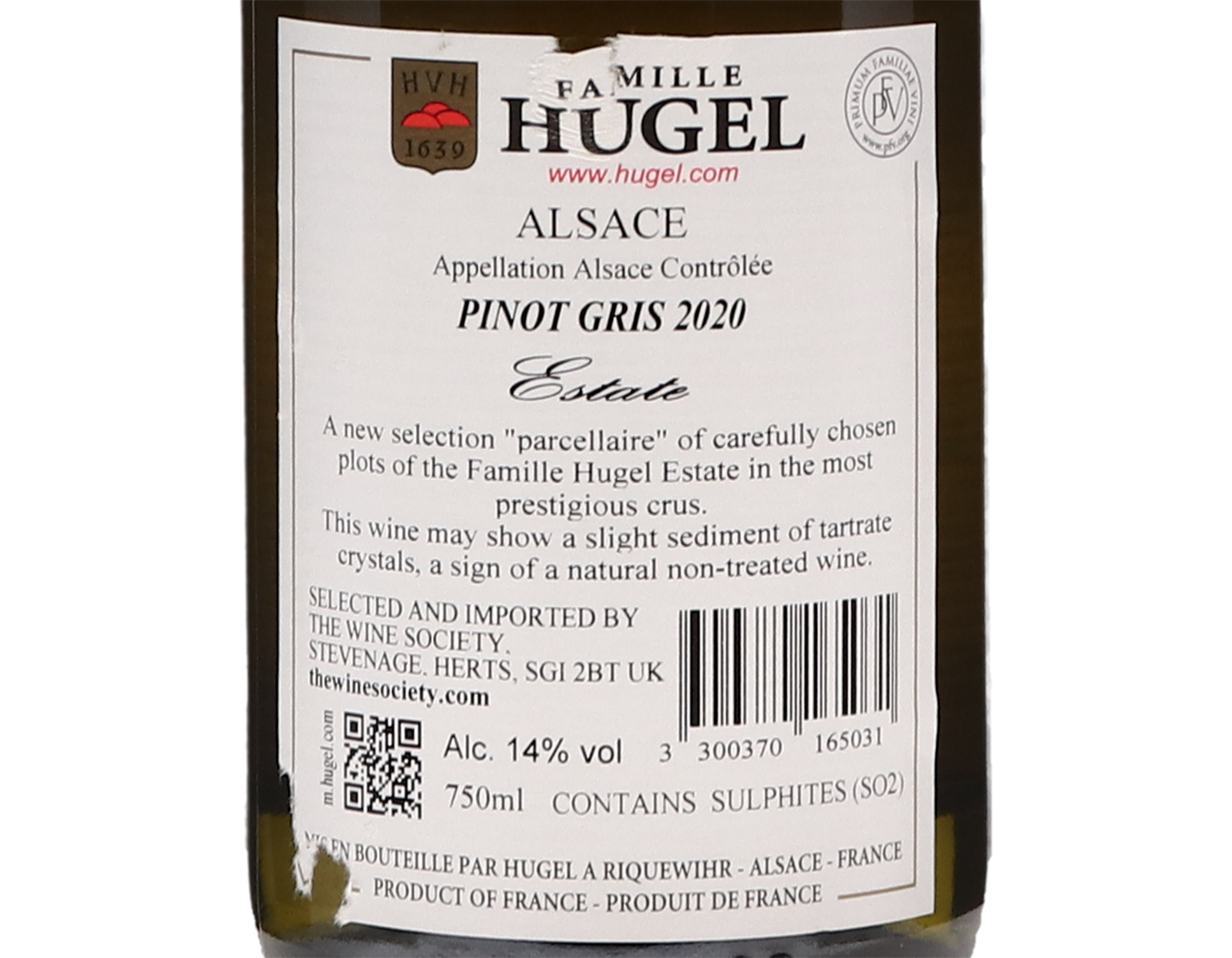 Pinot Gris Estate Famille Hugel 2021