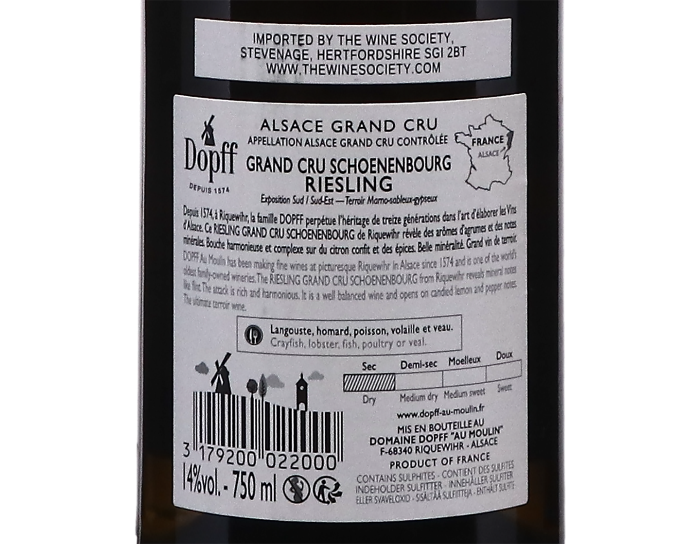 Riesling Grand Cru Schoenenbourg Dopff au Moulin 2018