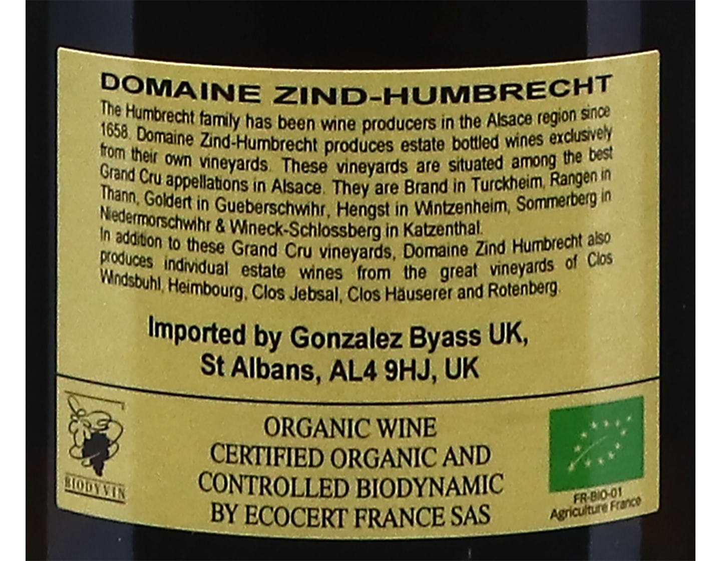 Gewurztraminer Roche Roulee Domaine Zind Humbrecht 2021