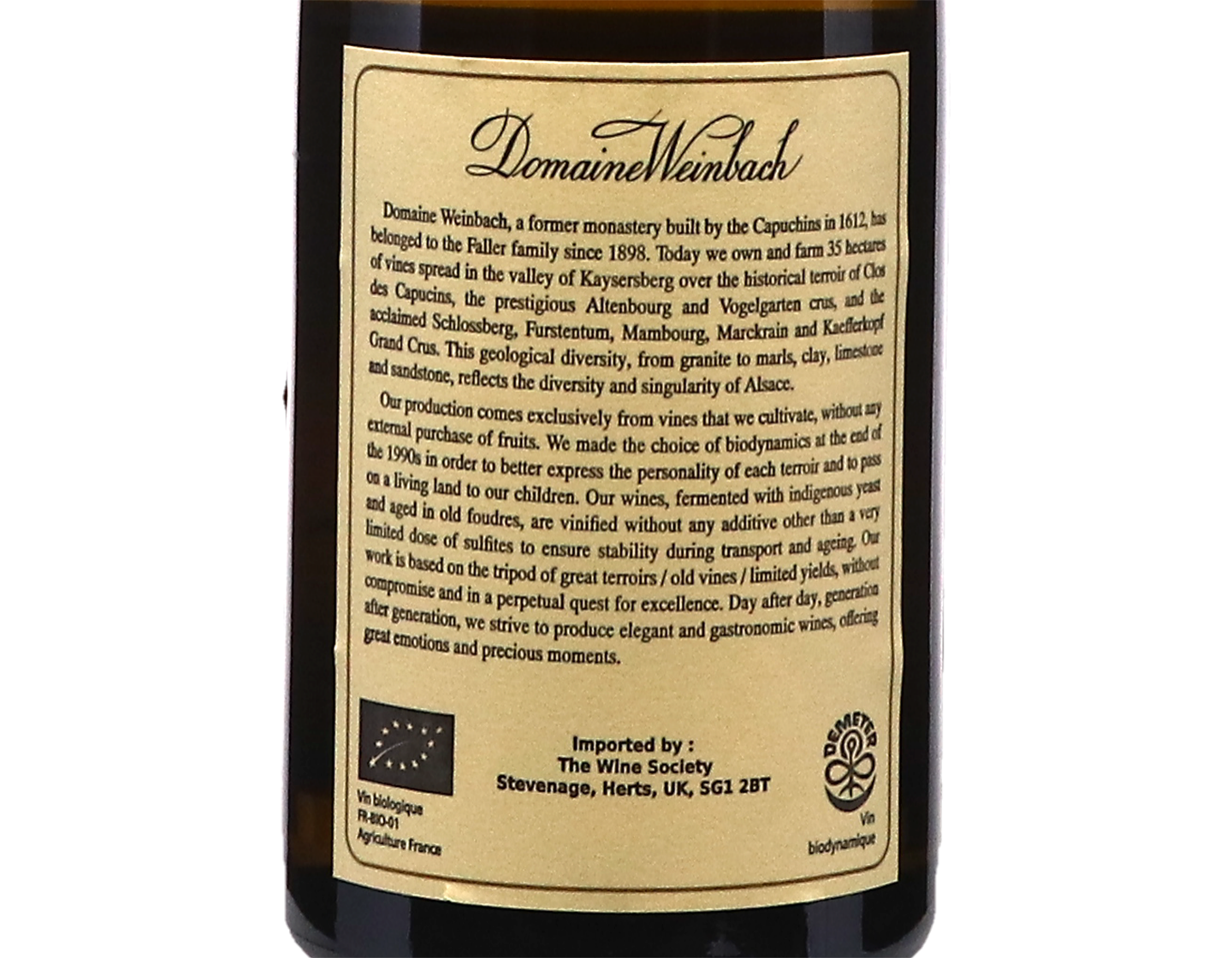 Pinot Gris Les Caracoles Domaine Weinbach BIODYNAMIC 2022