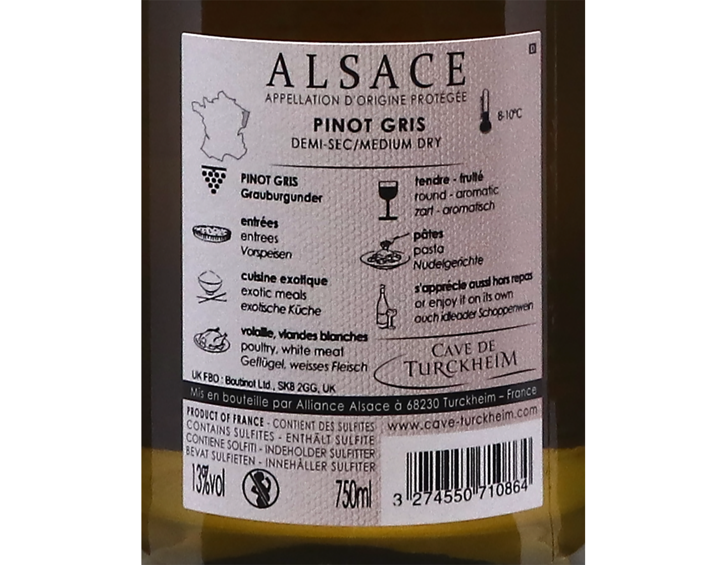 Pinot Gris Cave de Turckheim 2023