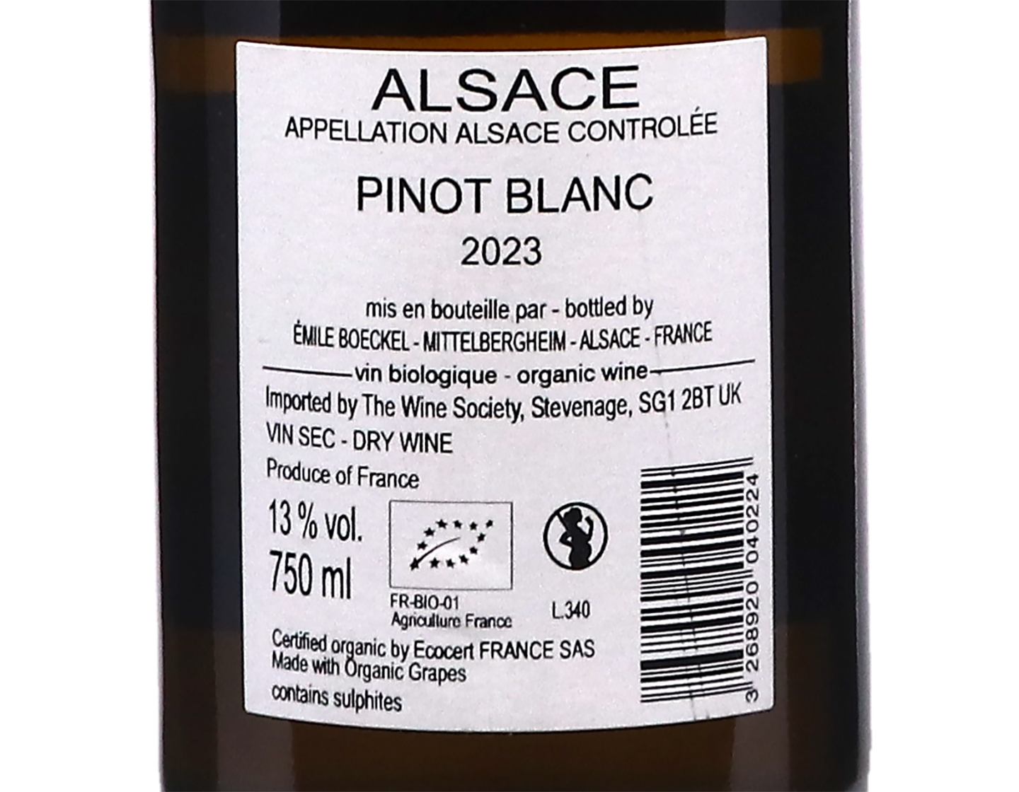 Pinot Blanc Midelberg Boeckel 2023 ORGANIC L Riesling Mosel Dr Loosen 2024