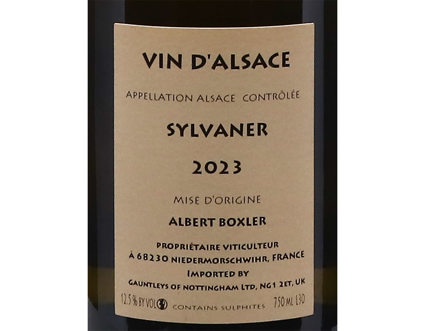 Sylvaner Domaine Boxler 2023