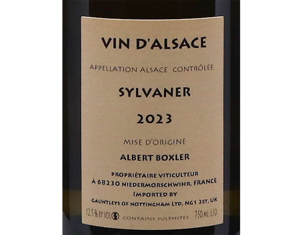 Sylvaner, Domaine Albert Boxler 2023
