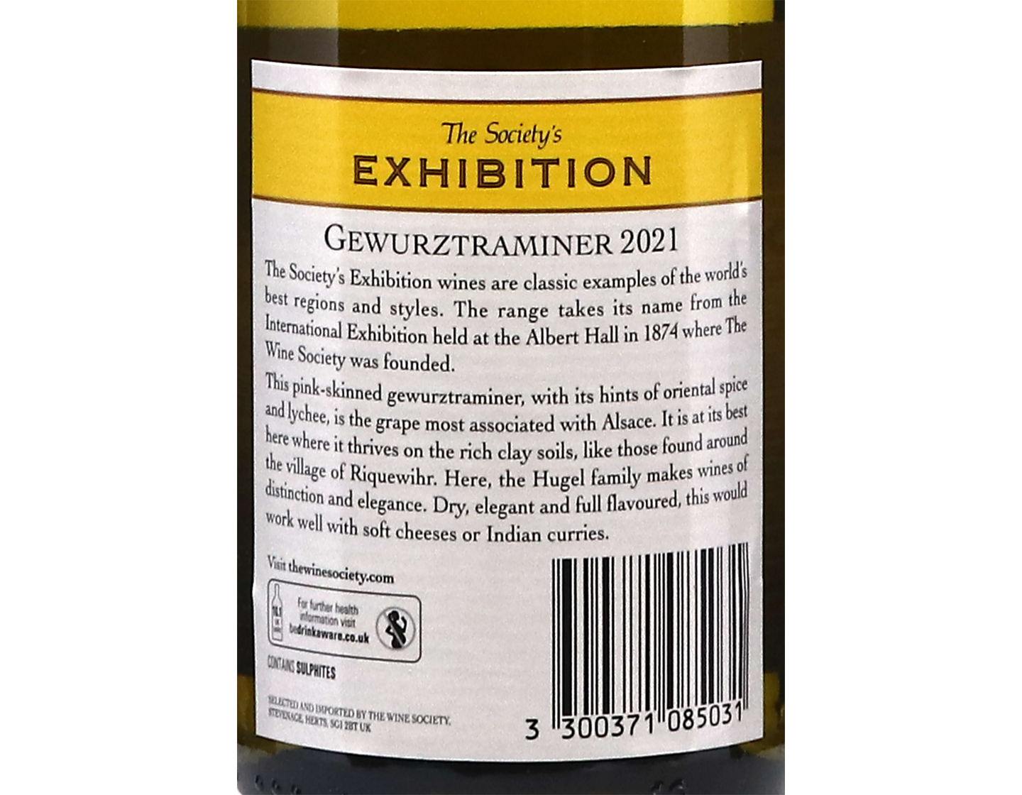 The Society's Exhibition Alsace Gewurztraminer 2021