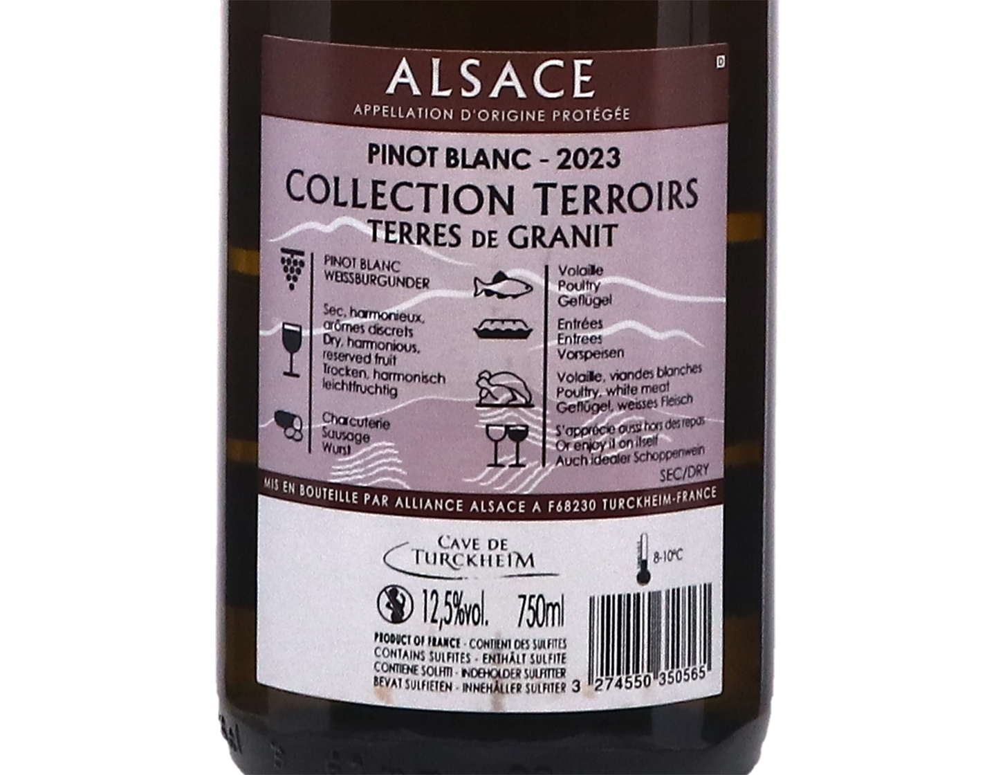 Pinot Blanc Granit Terroir d'Alsace, Cave de Turckheim 2023