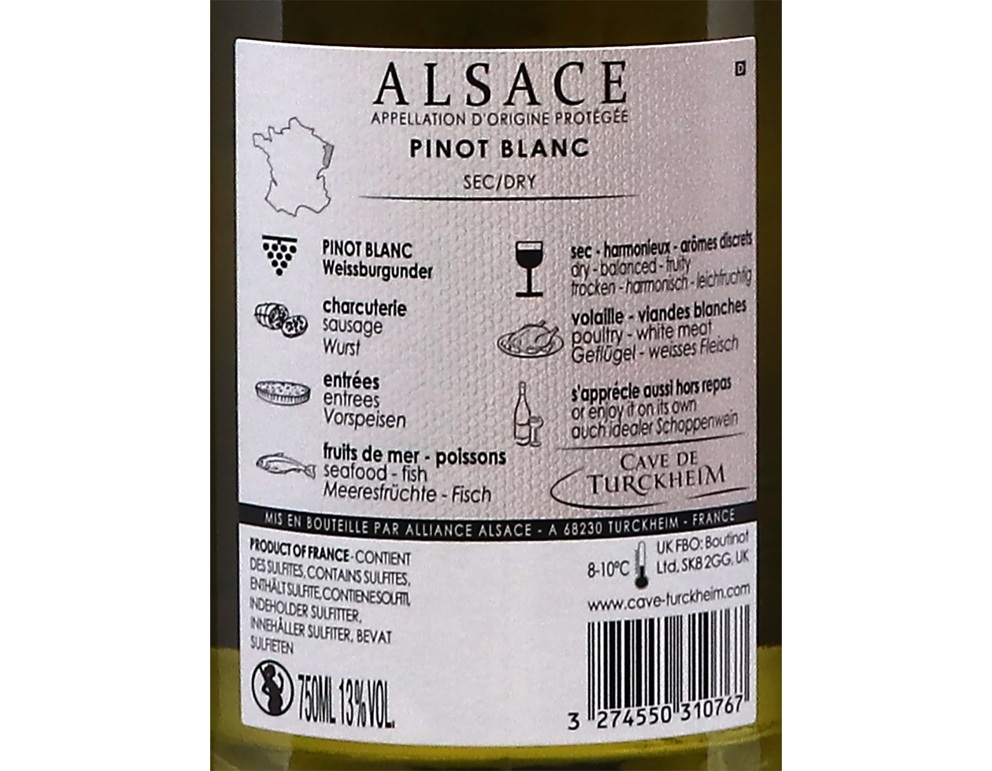 Pinot Blanc, Cave de Turckheim 2023