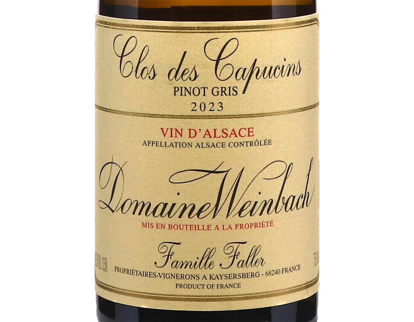Pinot Gris Clos des Capucins 2023,Domaine Weinbach