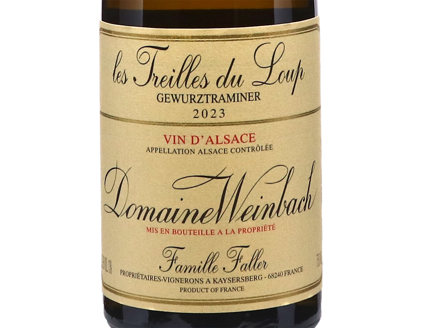 Gewurztraminer Les Treilles du Loup, Domaine Weinbach 2023