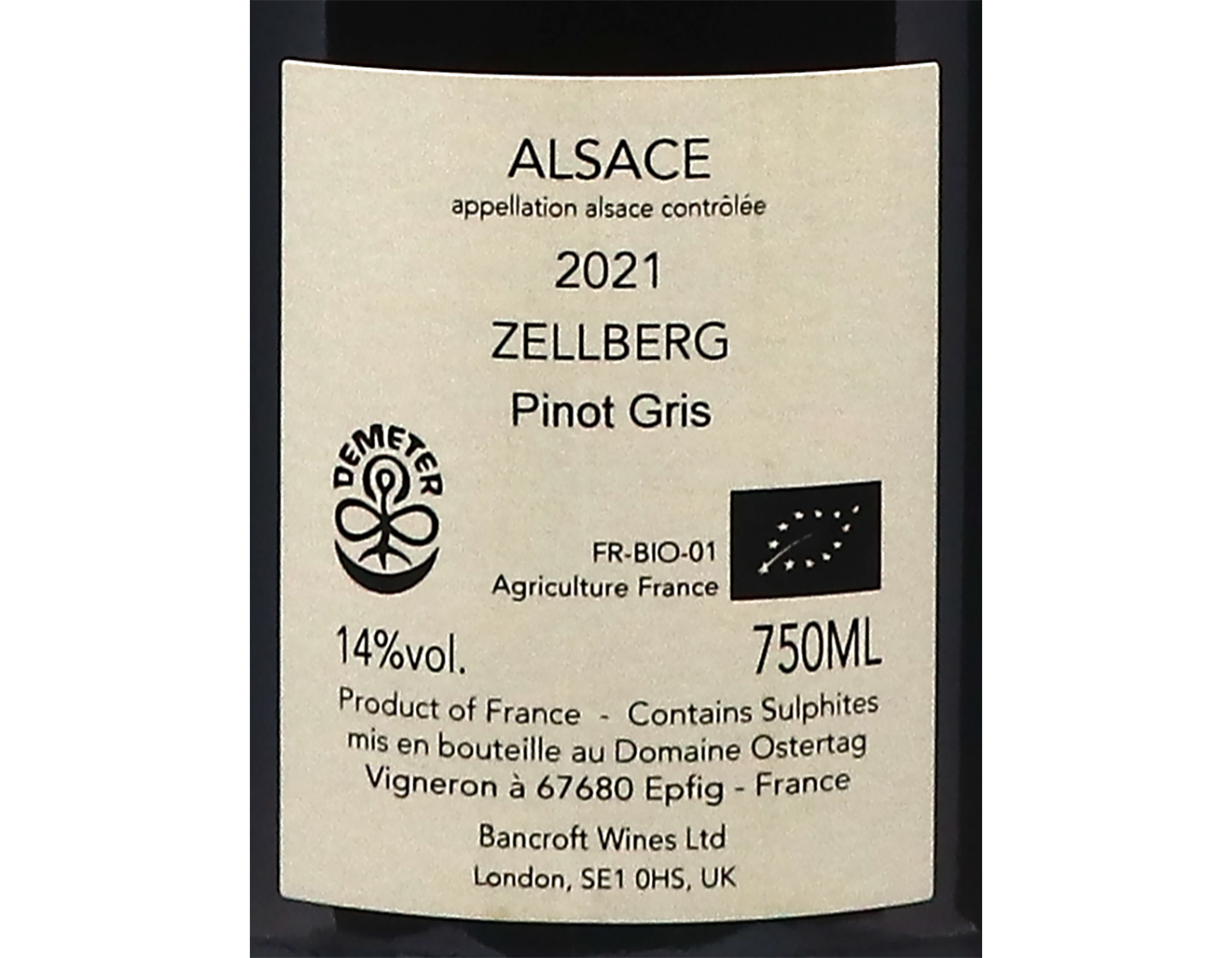 Zellberg Pinot Gris 2021