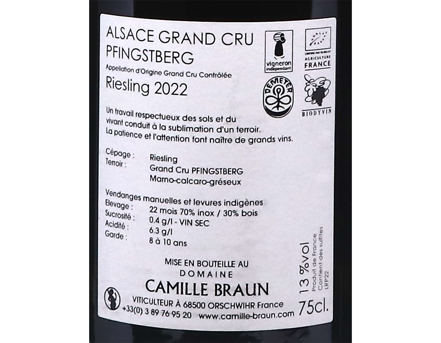 Riesling Pfingstberg 2022
