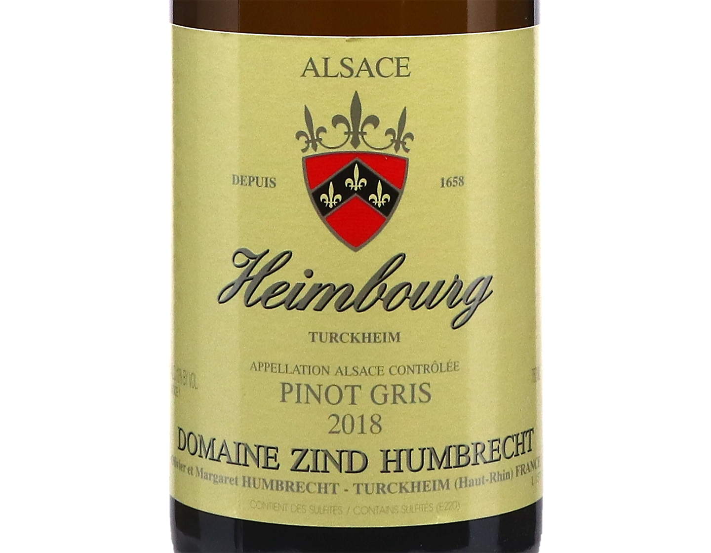 Pinot Gris Heimbourg 2018 Zind Humbrecht 13.1%