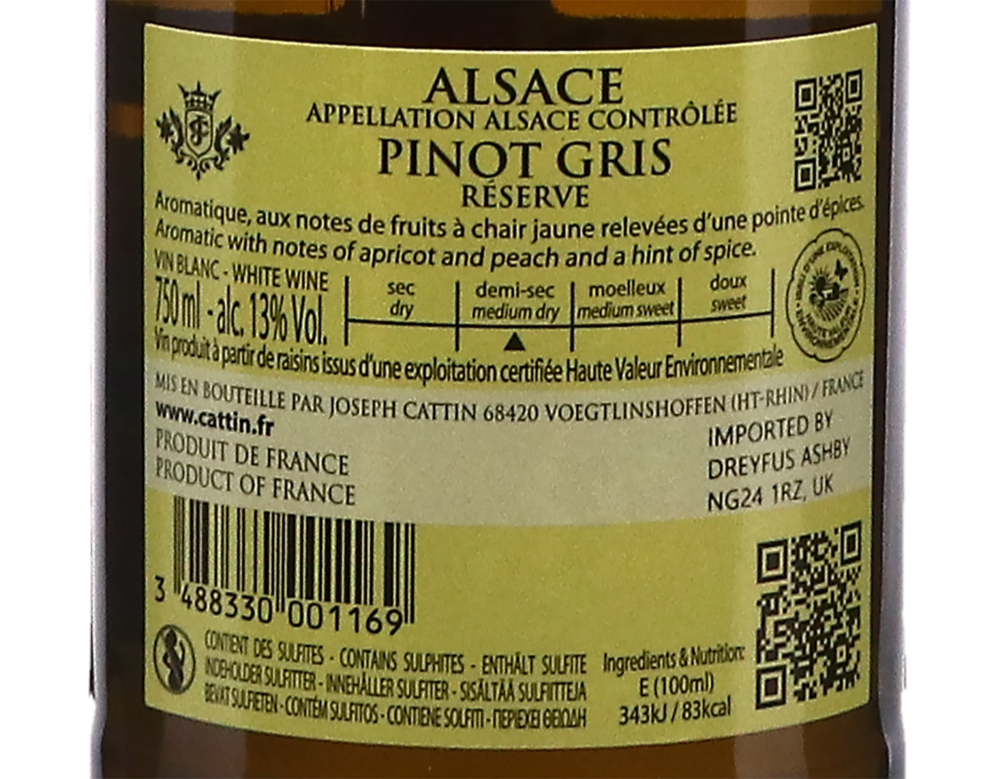 Pinot Gris Reserve Joseph Cattin 2024