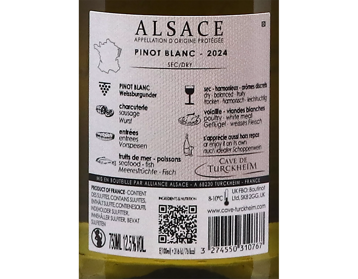 Pinot Blanc, Cave de Turckheim 2024