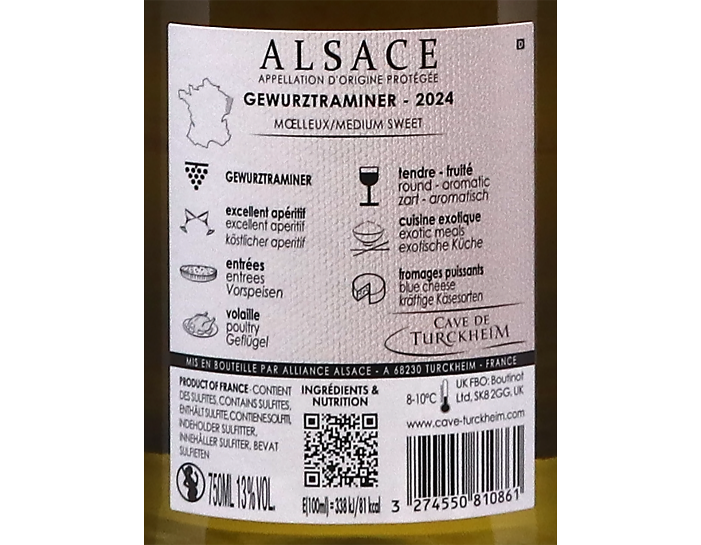 Gewurztraminer, Cave de Turckheim 2024