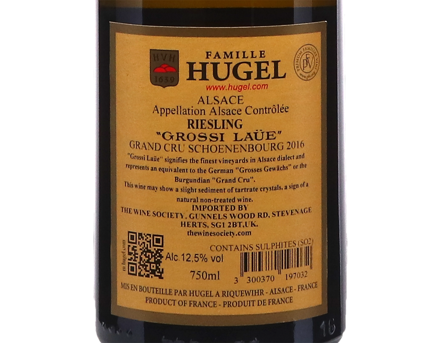 Riesling Grossi Laüe Grand Cru , Famille Hugel 2016