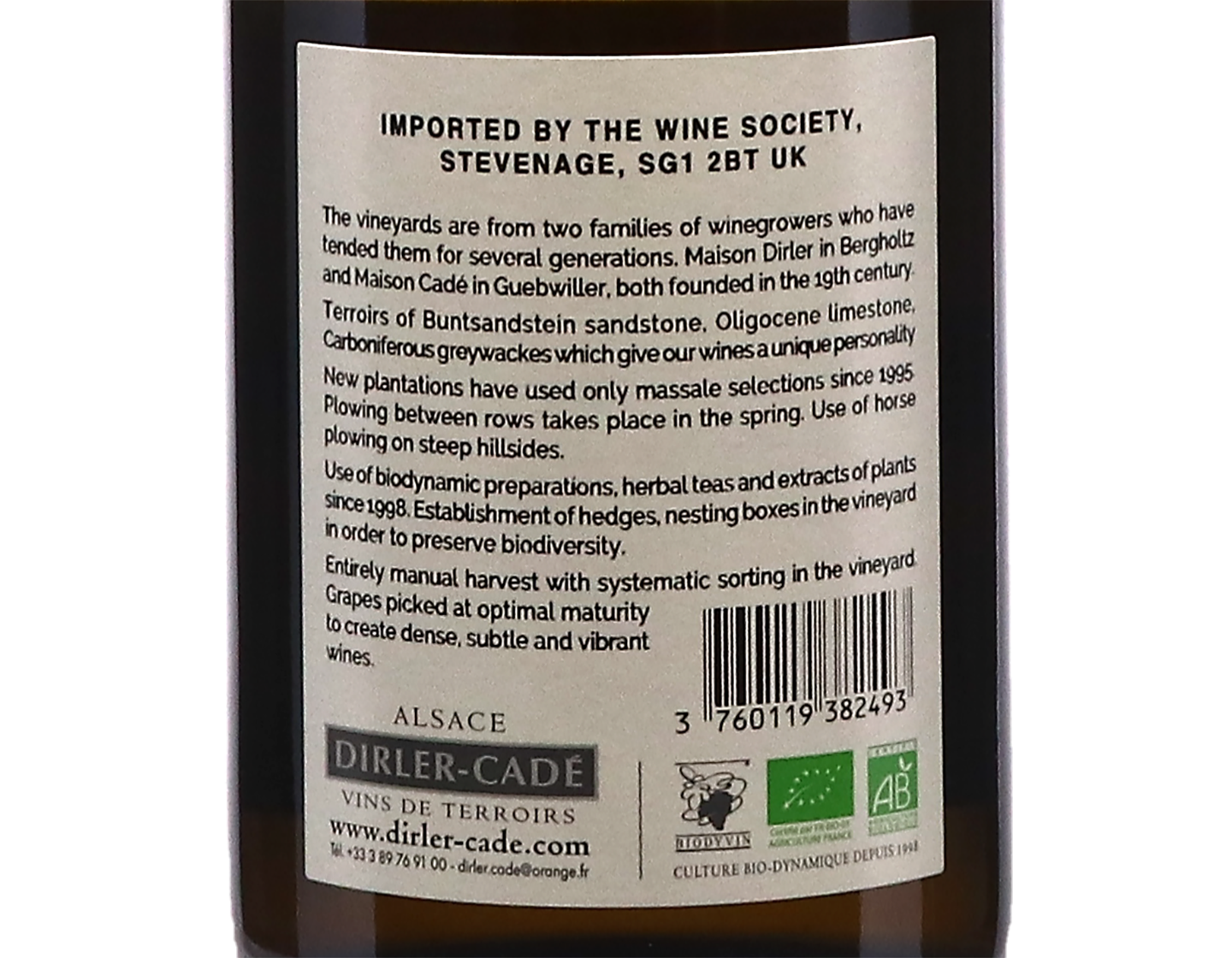 Riesling Belzbrunnen Domaine Dirler Cade 2019