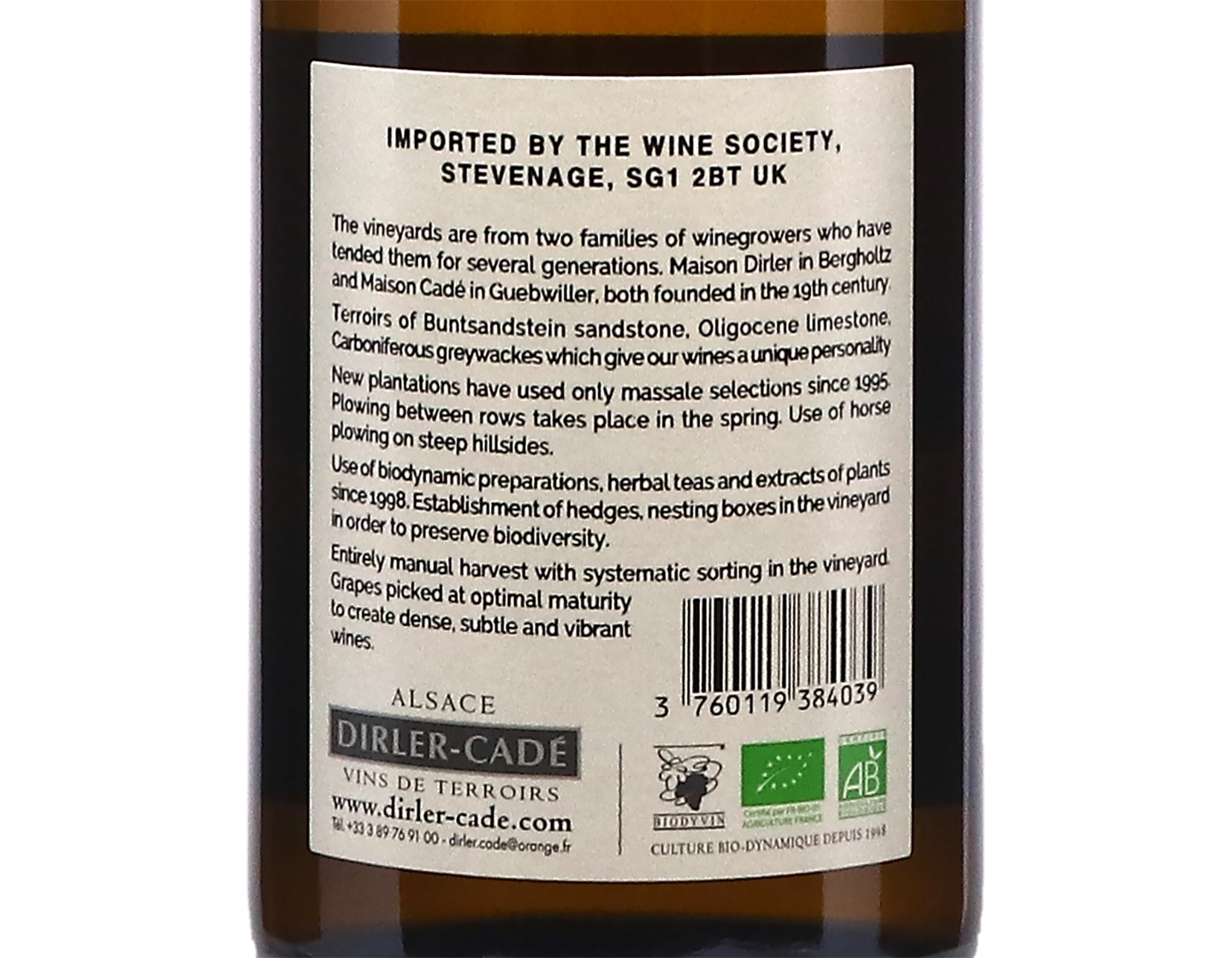 Pinot Gris Lieu-dit Schimberg 2020 ORGANIC