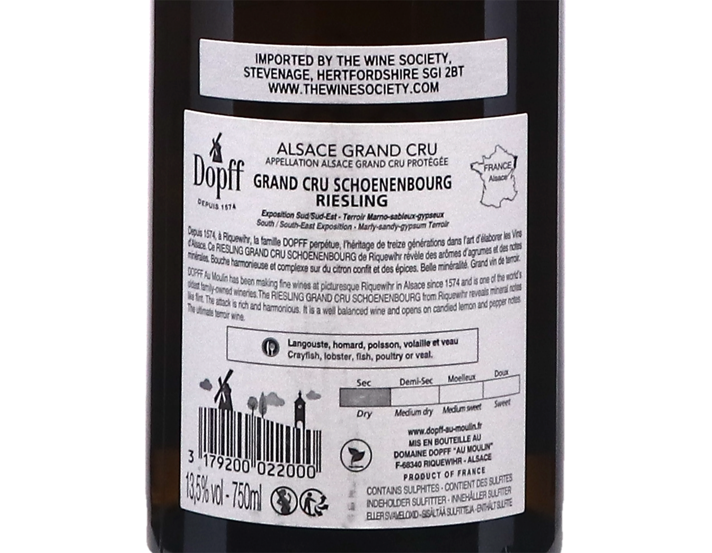 Riesling Grand Cru Schoenenbourg Dopff au Moulin 2020