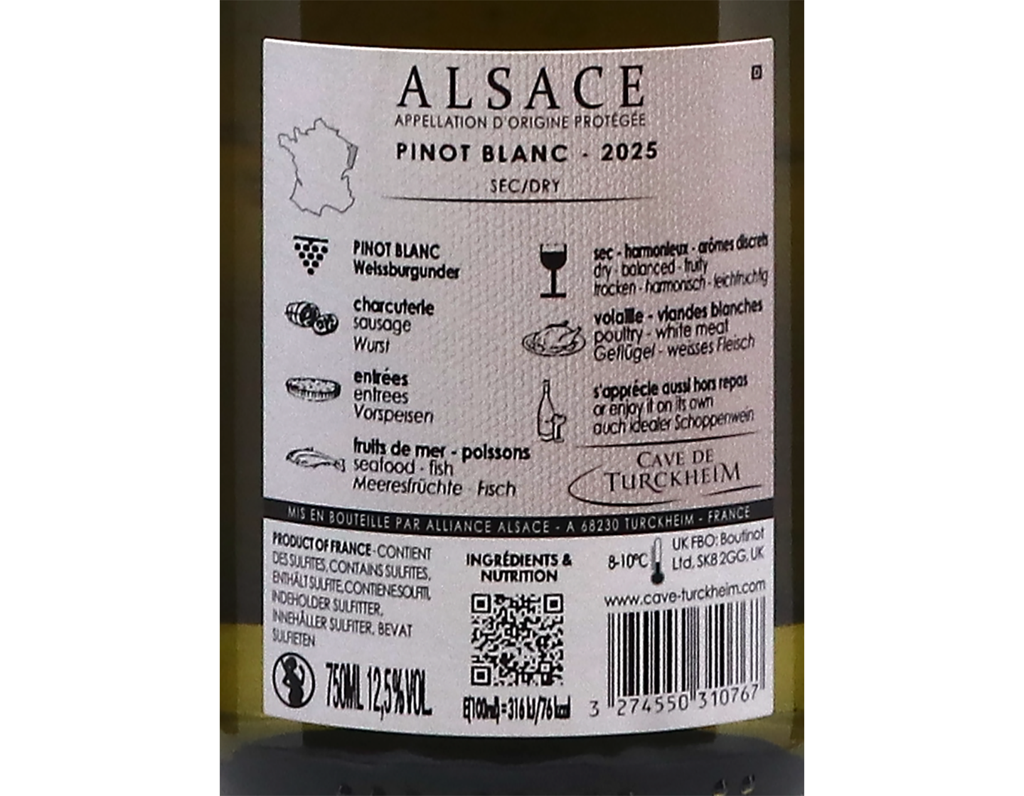 Pinot Blanc, Cave de Turckheim 2025