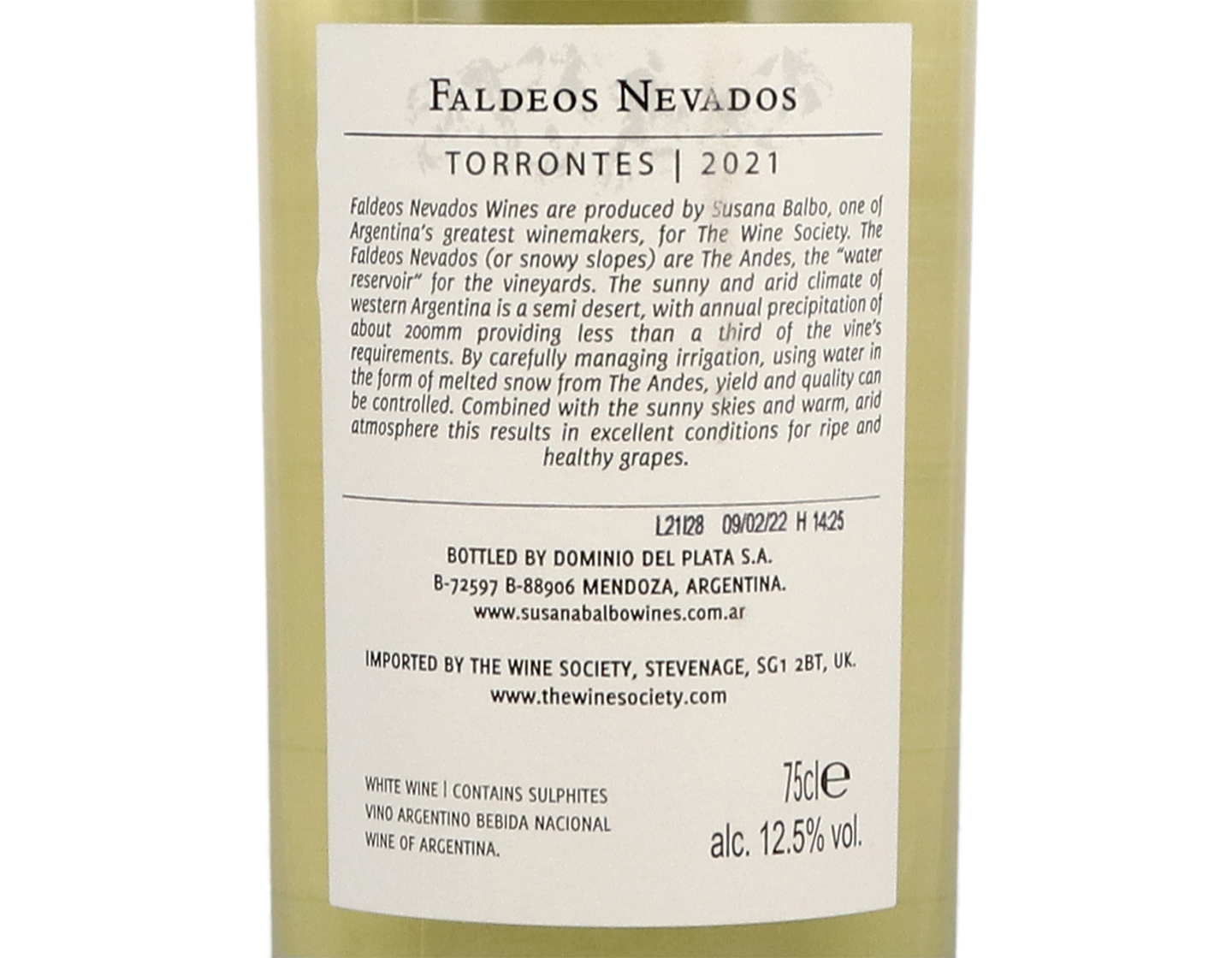 Faldeos Nevados Torrontés 2021