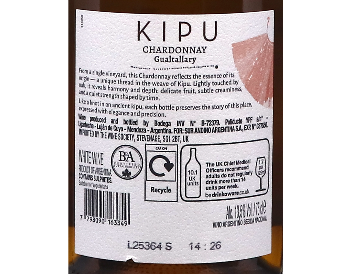 Kipu Gualtallary Chardonnay 2025