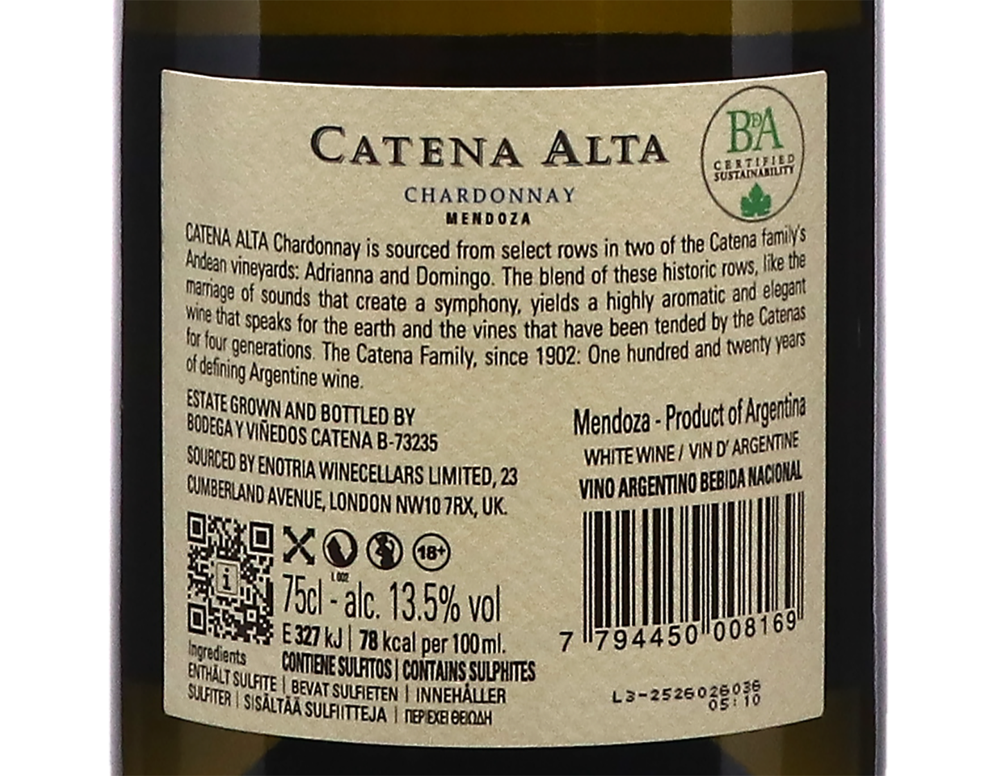 Catena Alta Historic Rows Chardonnay 2024