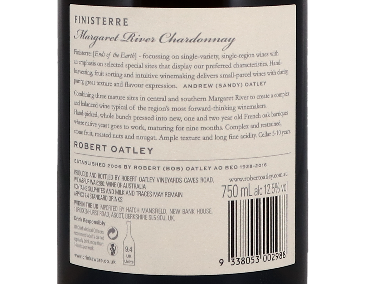 Robert Oatley Finisterre Margaret River Chardonnay 2019
