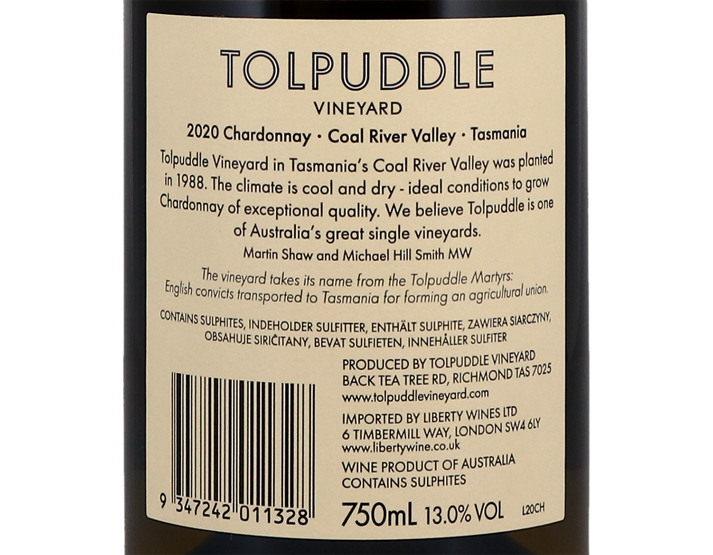 Tolpuddle Tasmanian Chardonnay 2020