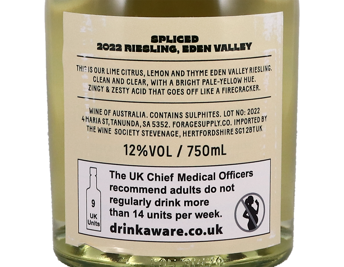 Forage Supply Co Spliced Eden Valley Riesling 2022
