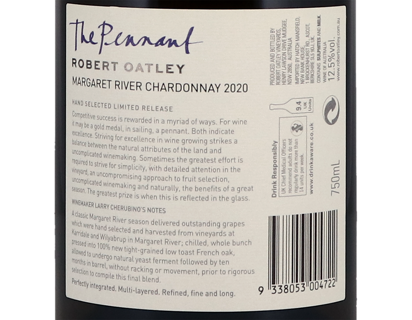 Robert Oatley Pennant Margaret River Chardonnay 2020