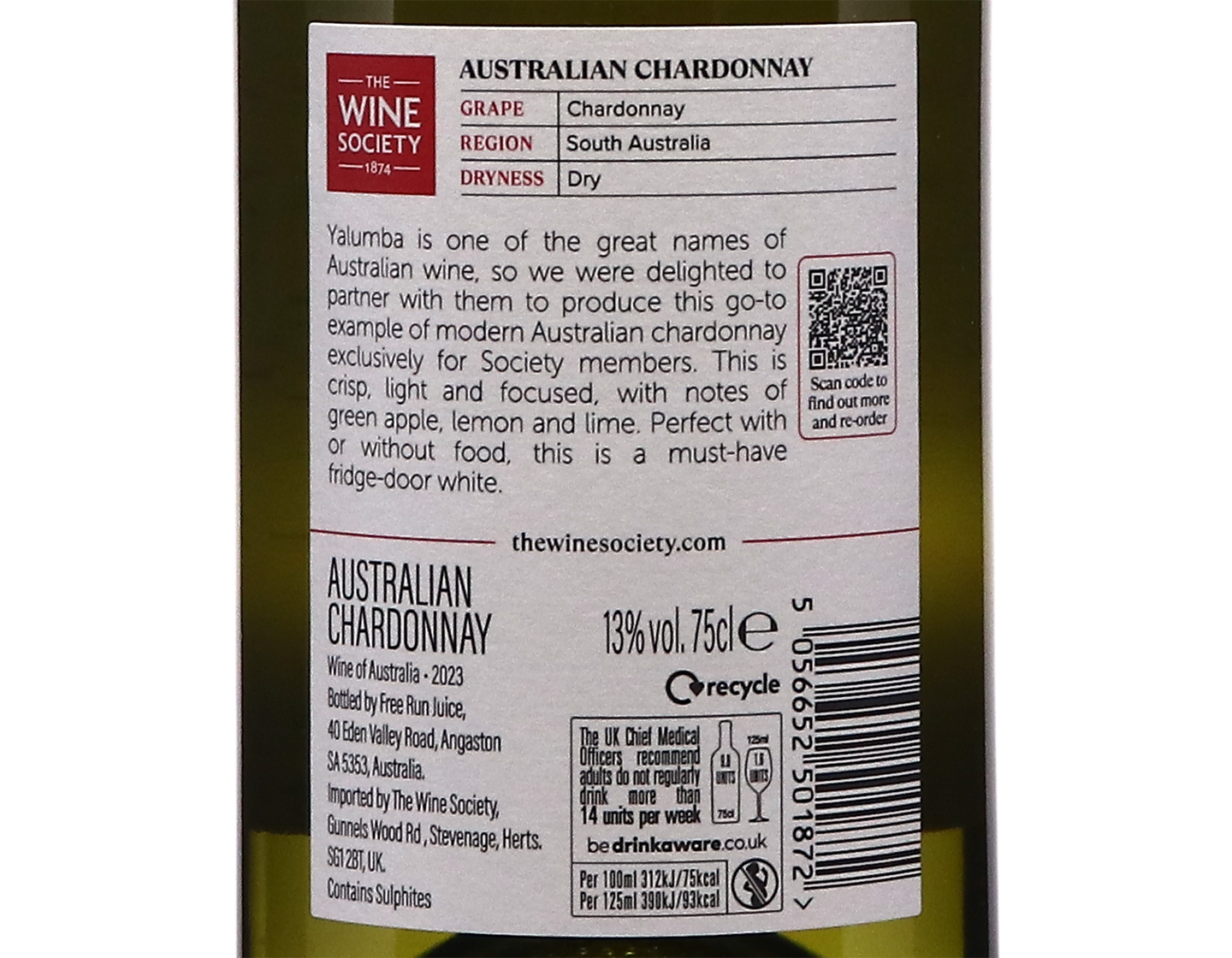 The Societys Australian Chardonnay 2023